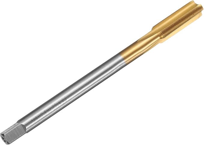uxcell Metric Thread Tap M8 x 0.5 H2 100mm Straight Flute Screw Thread Milling Machine Taps Threading Tapping Repair Tool