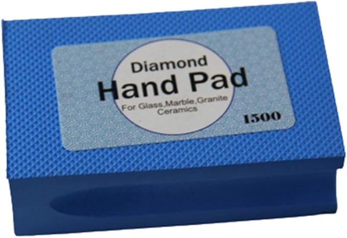 Diamond Sanding Blocks 1500 Grit Diamond Hand Polishing Pad Electroplated Polishing Hand Pads Hand-Held Sanding Block For Stone,Ceramic,Glass