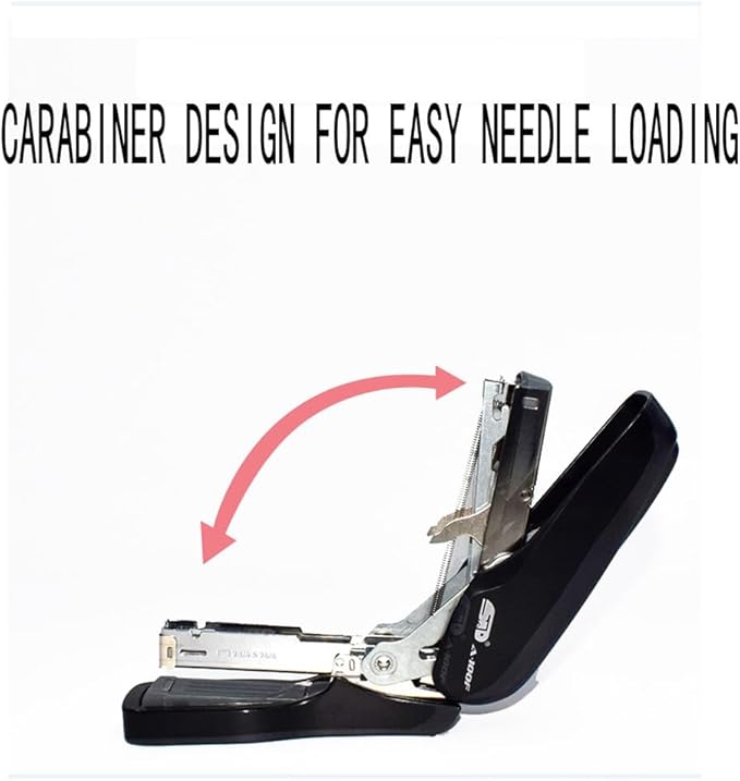 Heavy Duty Stapler, 50 Sheet Capacity Full Strip Desk Stapler, No-Jam & Non-Slip Design for Office and Classroom Use, Includes Staples, Black