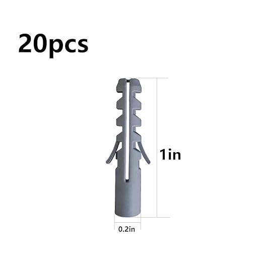 (274 pcs) Plastic Drywall Wall Anchors Kit with Screws竊?Concrete Screw kit Wall Anchor Set Suitable for Brick and Cement Walls