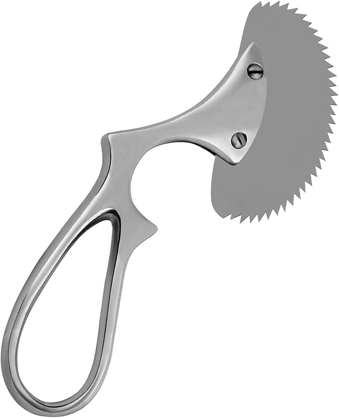 Cast Spreader 3 Prong, Burn Cast & Plaster Shear, Scissors Pliers Forceps Plaster Opner Orthopedic Tools Instruments German Grade Stainless Steel (Angle Bone Saw)
