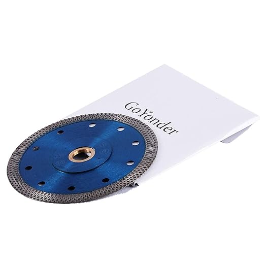 GoYonder 5 Inch Super Thin Diamond Saw Blade for Cutting Porcelain Tiles,Granite Marble Ceramics (5"-Blue 3PCS)