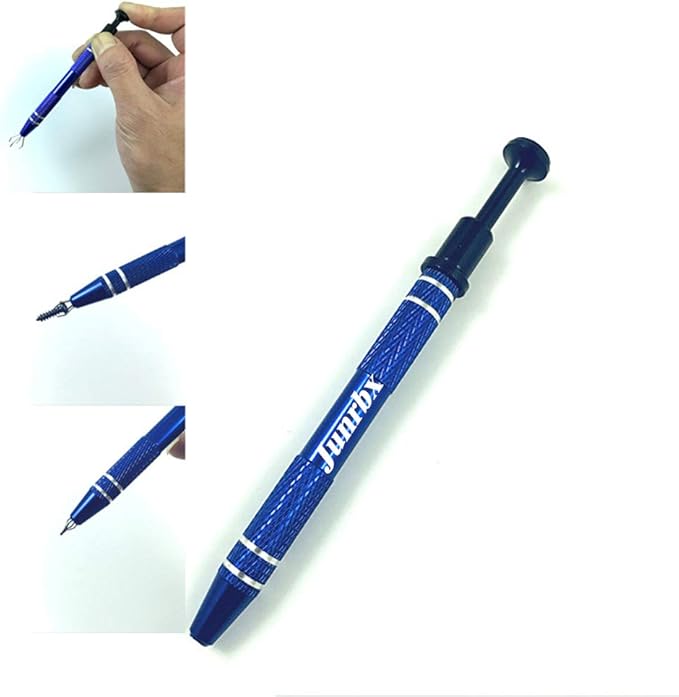 IC Pickup/Thread Picker/BGA Chip Picker/Electronic Component Catch/ 4 Clamp IC Chip Metal Catcher/Manicure Cotton Ball Claw