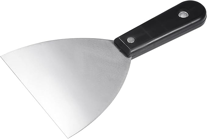 uxcell Putty Scraper 5" Spatula Drywall Repair Spreader Stainless Steel Blade Black Handle 2Pcs