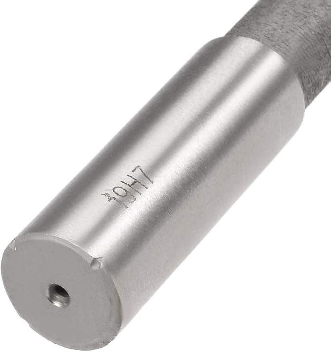 uxcell Chucking Reamer 19mm, H7 HSS Lathe Machine Reamer 6 Straight Flutes, Round Shank Milling Cutting Tool, Metric Reaming Drill Bit for Stainless Steel Metal Hole
