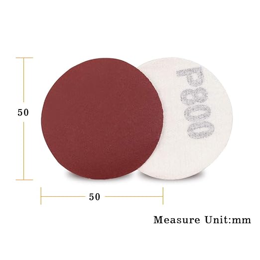 SPEEDWOX Sander Disc 100pc Sanding Hook and Loop Sandpaper 800 Grit Sanding Discs 2 inch Sandpaper for Sanders Drill Grinder Rotary Tools Attachment Woodworking Wood Auto, No Hole