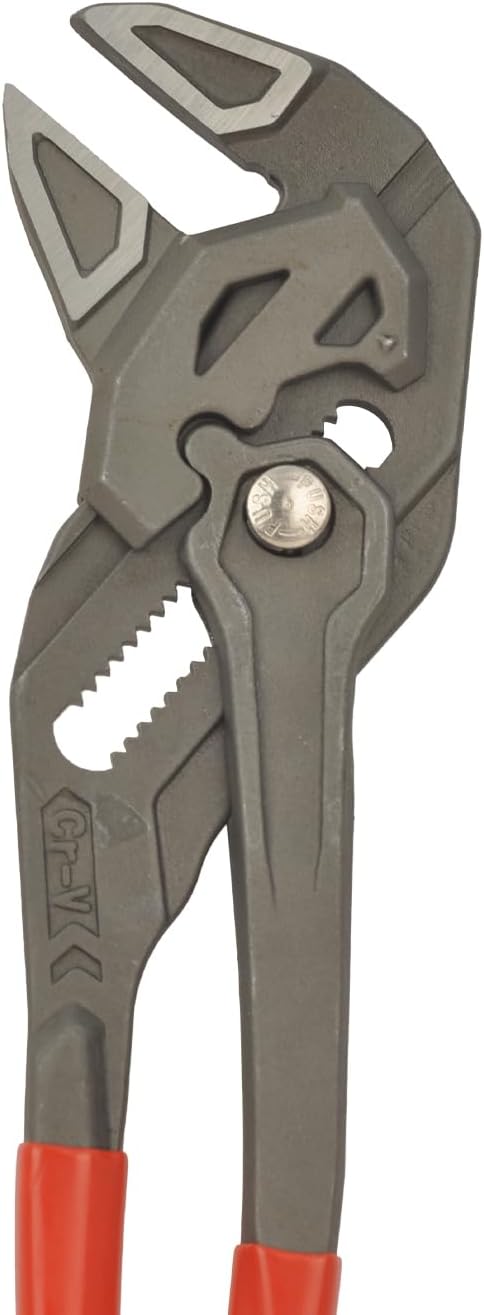 DSCTOOLS Multi-Use Adjustable Plier Wrench, Push Button Quick Adjust Tongue-and-Groove Pliers,Slip Joint Pliers, Plumbing Pliers (7/10/12Inch) (10"/250MM)