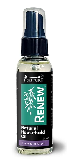 H흲MPURE짰 Renew Natural Household Oil Lavender - Eco-Conscious All-Purpose Lubricant Spray with Lavender Scent for Doors, Hinges & Locks - Natural Penetrating Oil for Smooth, Long-Lasting Lubrication