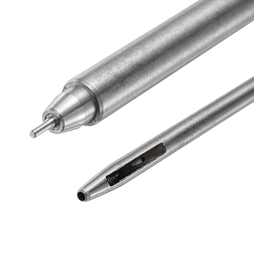 uxcell Eyelet Hole Punch Die Tool, 1.5mm Grommet Setter Hollow Punch for Leather Craft Clothing Handbag Fabric Curtain Setter