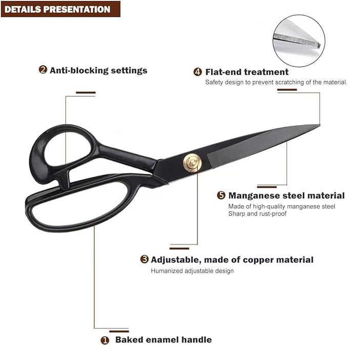 4Pcs 10inch Professional Heavy Duty Scissor Tools Cutting PVC TPO Epdm Hot Air Welding Roofing Materials Cutting Fabrics Composite Materials Roofing Scissors Heavy Duty for Home Artists Dressmakers