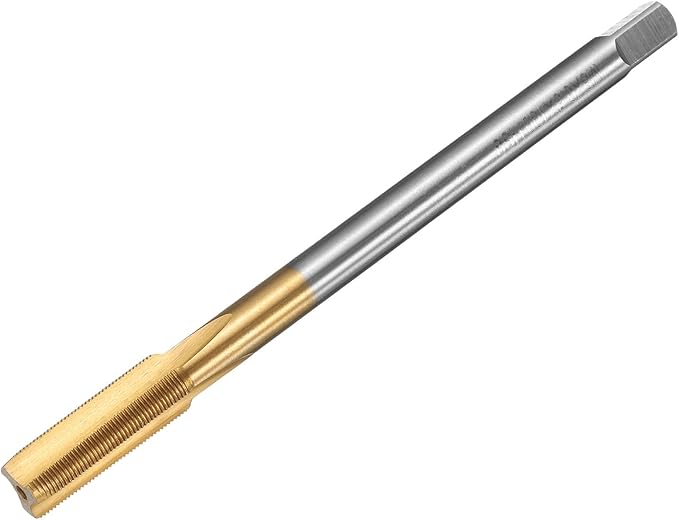 uxcell Metric Thread Tap M8 x 0.5 H2 100mm Straight Flute Screw Thread Milling Machine Taps Threading Tapping Repair Tool
