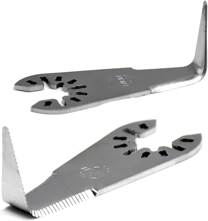 Cold Knife Blade Windshield Removal Auto Glass Cut Out Knife Bent Blade Compatible with Craftsman Dewalt Jobmax, Makita Milwaukee Porter Cable Removing Tool Parts 2PK