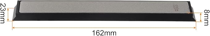 uxcell Diamond Sharpening Stones 320 Grit Whetstone Knife Sharpener Stone with Non-Slip Base