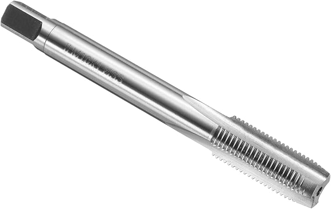 uxcell Hand Plug Tap M10 x 1 H2 Metric Thread Plug Style Taps Straight Flute Screw Tapping Threading Tool 9CrSi Alloy Tool Steel