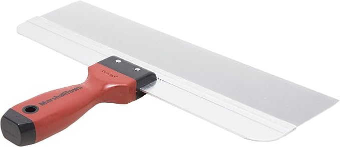 MARSHALLTOWN DuraSoft Taping Knife, 14 Inch Stainless Steel Blade, Made in the USA, For Drywall Finishing, 3514SD