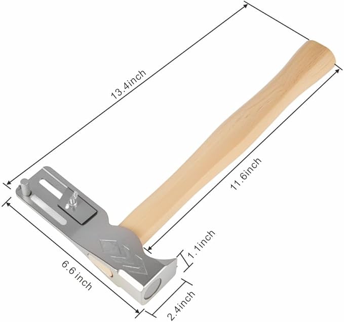 Coma 2025 New Magnetic Roofing Hammer, Ergonomic Magnet Roofing Hatchet, Built-in Utility Knife and Nail Claw,For Quickly Installing Nails And Removing Tiles, A Magical Roof Repair Tool