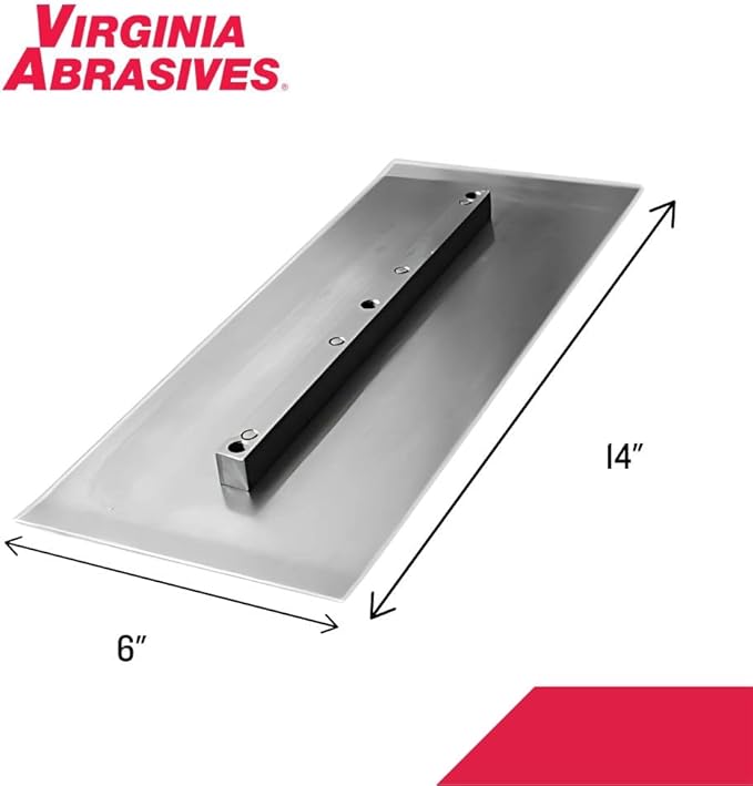 Virginia Abrasives 6" x 14" Finishing Blade for Concrete/Masonry, Fits 36" Trowel