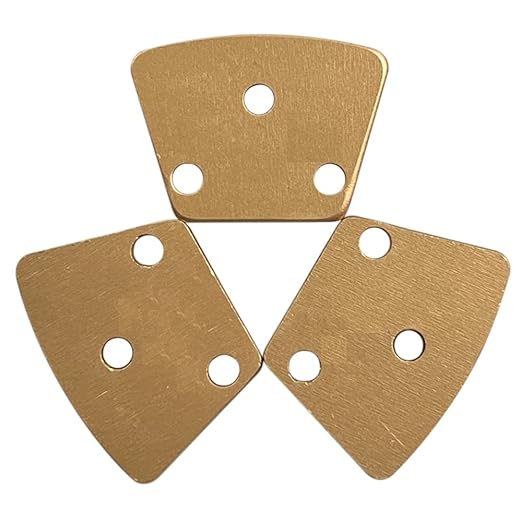 Trapezoidal Diamond Grinding Discs for Warrior, XtremePolishing & ASL Grinders, 30/40 Grit, Extra Soft Bond, Set of 3PCS