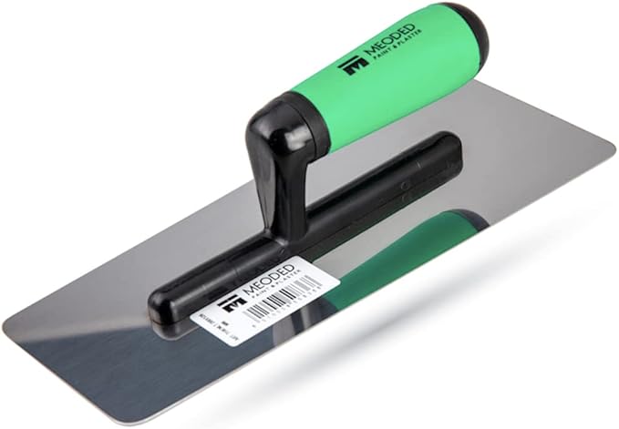 Stainless Steel Plaster Trowel, (11x4.7inch) Venetian Plaster Trowel, Plaster Tool, Large 280x120 mm, Meoded Paint & Plaster