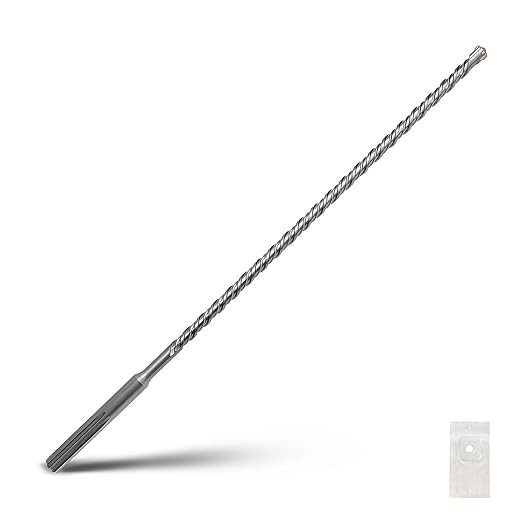 9/16 x 34 x 39 inch SDS Max Rotary Hammer Drill Bit, 14mm x 1000mm Masonry Drill Bit,Concrete Drill Bit for Masonry, Brick, Stone, Concrete (Length :1000mm / 39 inch, 14mm (9/16 in) Diameter)
