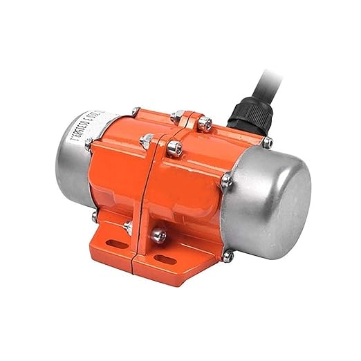 ATO AC 90W Concrete Vibrator Motor Adjustable Amplitude Low Noise Concrete Vibration Motor Aluminum Alloy Vibrating Vibrators 3600rpm 110V 1Phase for Shaker Table, Sifters, Mixers