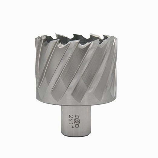 HSS M2AL Annular Cutter 1" DOC with 3/4" Weldon Shank for Magnetic Drill Press by EST (D2 X 1")