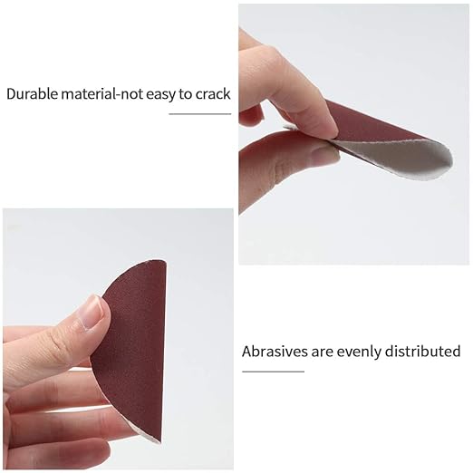 SPEEDWOX Hook and Loop Sanding Discs 100pcs 3 Inch 600 Grit Sandpaper for Wood Drill Grinder Rotary Tools No Hole