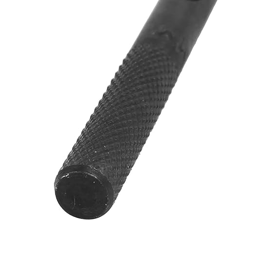uxcell 5mm Dia Metal Knurled Shank Hollow Hole Punch for Leather Gasket Strap