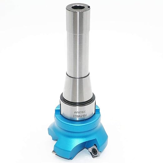 2.5 Inch Face Milling Cutter Aluminum KM12 63MM CNC End Milling Cutter Holder + R8-FMB22 Shank Face Shell Mill Arbor + 4pcs SEHT1204 Carbide Inserts + 8mm Hexagon Wrench + T20 Wrench CNC Machine Tools