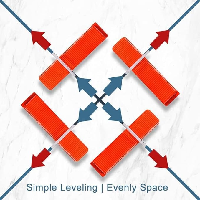 Tile Leveling System Clips 1/16" Tile Leveler Clips 1.5mm 2000 Pcs DIY Tile Leveler Spacers for Professional Ceramic Tile and Stone Installation