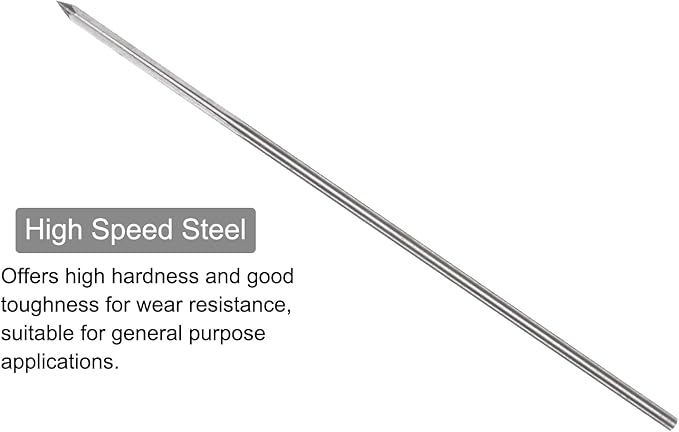 uxcell Chucking Reamers, 1mm H7 Metric Machine Reamer Drill Bit for Metal Wood Hole Reaming, Straight Flute High Speed Steel Tool