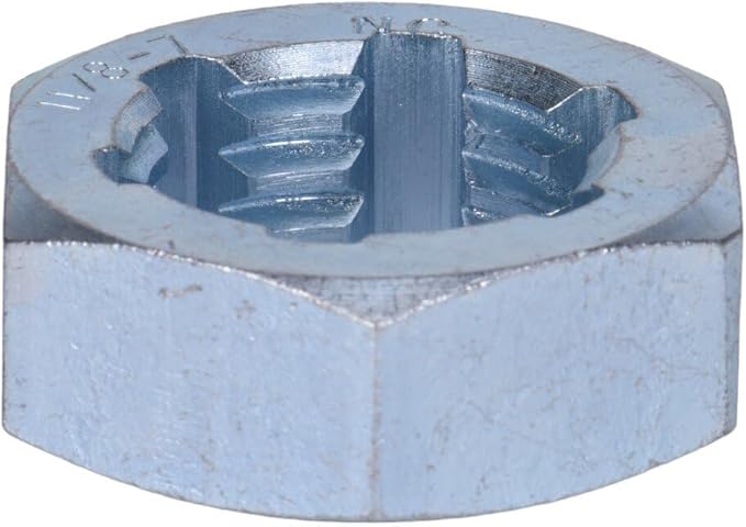Century Drill & Tool 92921, 1-1/8-7 NC, National Coarse Fractional Right Hand Rethreading Die, High Carbon Steel, Fix Damaged Bolts or Studs