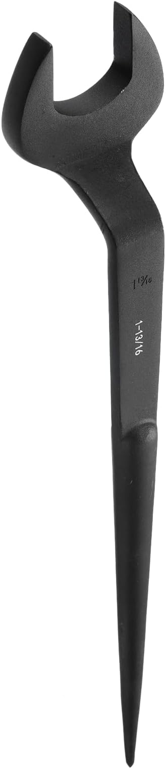 HARFINGTON Single Open End Spanner Wrench 1-13/16-inch 15 Degree Angle Single Open End SAE Construction Spanner Wrenches with 60째Offset Handle for Automotive Mechanical Maintenance