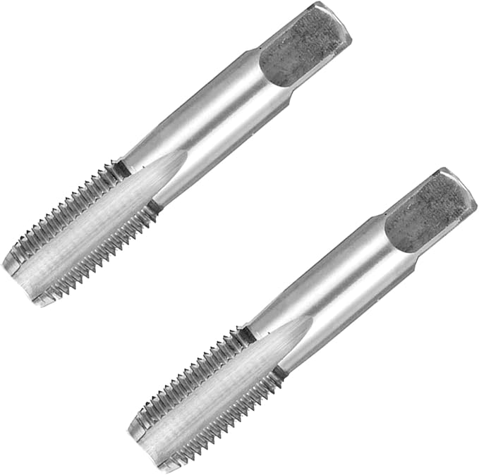 ANPTGHT 2Pcs 1/4"-18 NPT Pipe Tap, Tapered Pipe Thread Tap High Speed Steel for Conventional Machine Tapping or CNC Tapping Can Tap Steel and Stainless Steel