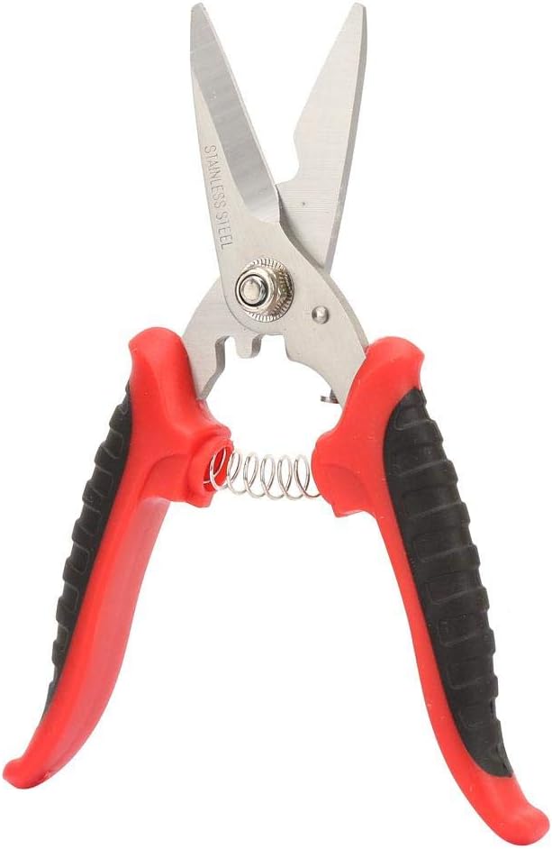 Heavy Duty Straight Cut Shears Metal Sheet Cutter 200mm Gardening Scissors NonSlip Handle for Hard Materials