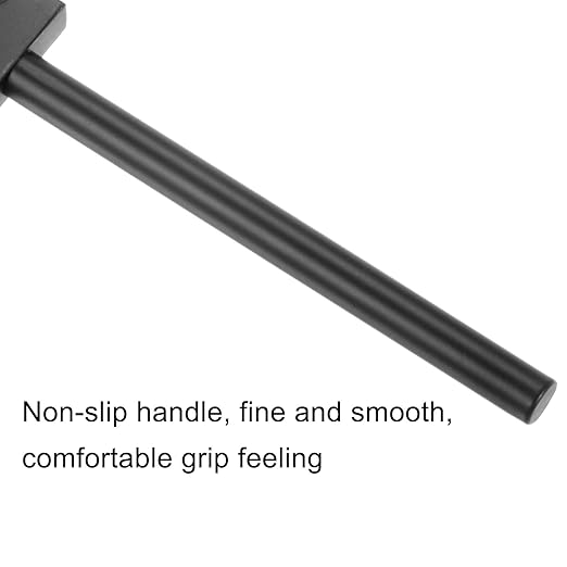 uxcell 4 Prong Leather Prong Punch Tool 5mm Steel Prong Row Round Hole Stitching Chisel for Leather Craft