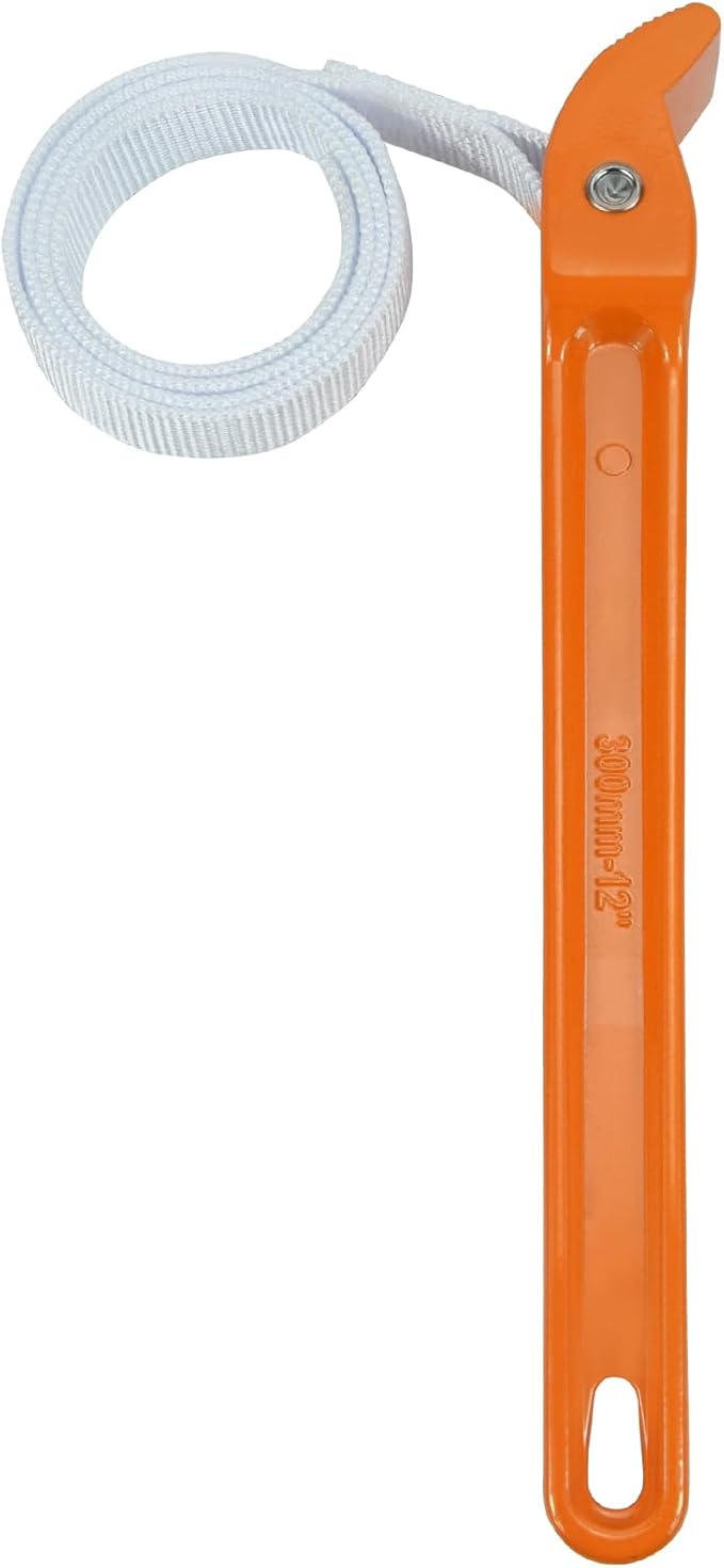 Thsakzo 12" Adjustable WrenchNylon Strap Wrench, For Removing Or Oil Filter Strap Opener Wrench, Pipes, PVC Joints, Shower Heads And Cans