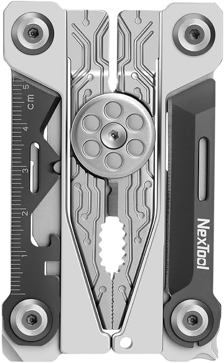 NexTool Folding Credit Card Multitool Wallet Multi Tool, 20 in 1 Stainless Steel Wallet Tool Card with Pliers, Knife, Bottle Opener,Hexagon Spanner, Compact, Lightweight EDC Tools,Gifts for Men Unique