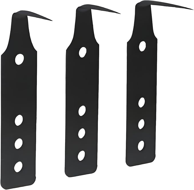 JL&LOVE Windshield Broach Blades, Different Specifications, Reusable Blades (Three Black)