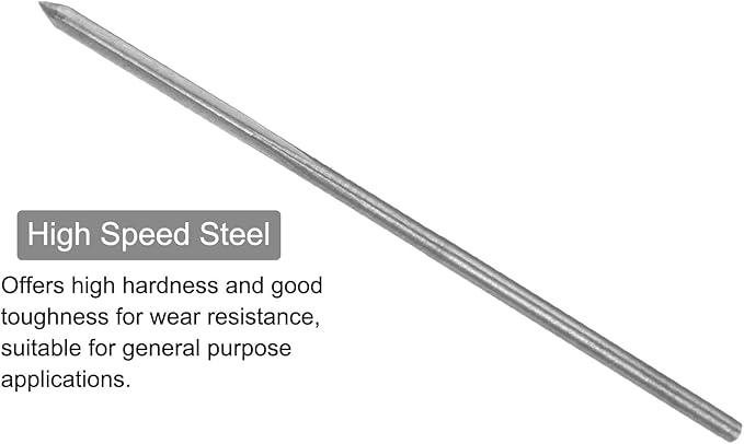 uxcell Chucking Reamers, 1.4mm H7 Metric Machine Reamer Drill Bit for Metal Wood Hole Reaming, Straight Flute High Speed Steel Tool
