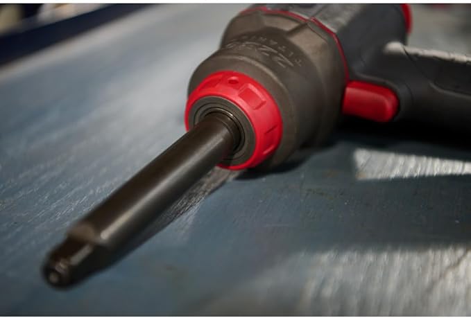 Ingersoll Rand 2236QTIMAX-2 DXS2 1/2" Air Impact Wrench, 2" Extended Anvil, Quiet, 1500 ft-lb Torque, Titanium Hammercase, Friction Ring Retainer, Pistol, Interchangeable Anvil, Multi-functional Tool
