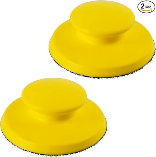 2 Pack 5 Inch Mouse Sanding Block Hand Sanding Block Hook and Loop Sanding Block for Woodworking Furniture Restoration Automotive Body Arts Crafts