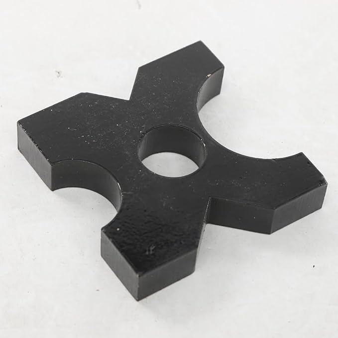 Arbor Press Plate, 20 Ton and 32 Ton Shop Metal Press Plates with 4 Notch, 1 inch/25mm Thickness, H Frame Thickened Hydraulic Shop Press Plate 1" x 5" x 5" (1 Pair)
