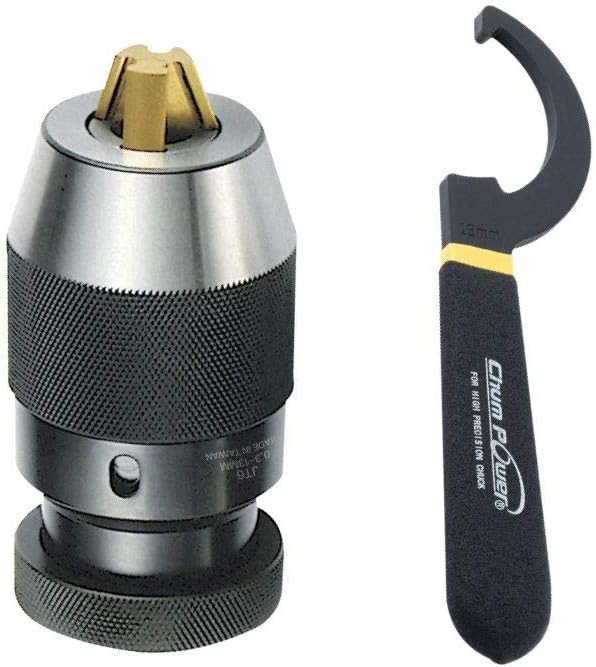 1/64"-1/2" Special Heavy Duty Keyless Drill Chuck, JT6 Mount, Titanium Jaws