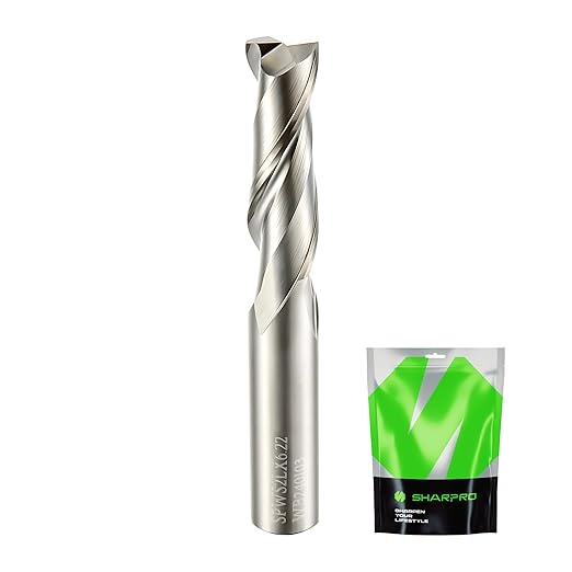 1/4 Spiral Upcut Router Bit, 1/4 CNC Router Bits, Up Cut Spiral Router Bits 1/4 Shank,Solid Carbide Router Bits 1/4, CNC Upcut Bit 1/4, Ideal for Wood Inlay, Plunge Plastic