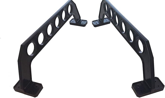 Cobra Storage Garage Door Storage Rack - 21" Black ABS Plastic Fishing Rod Holder - Ultimate Garage Organization for Fishing Gear and Equipment, Saltwater Fishing Gear