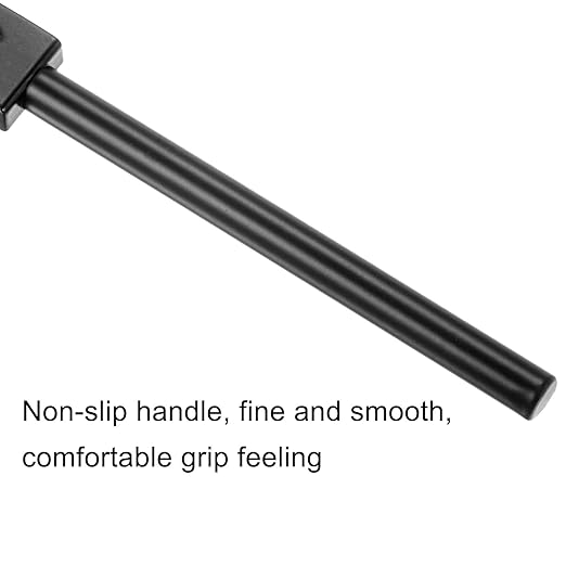 uxcell 2 Prong Leather Prong Punch Tool 4mm Steel Prong Row Round Hole Stitching Chisel for Leather Craft