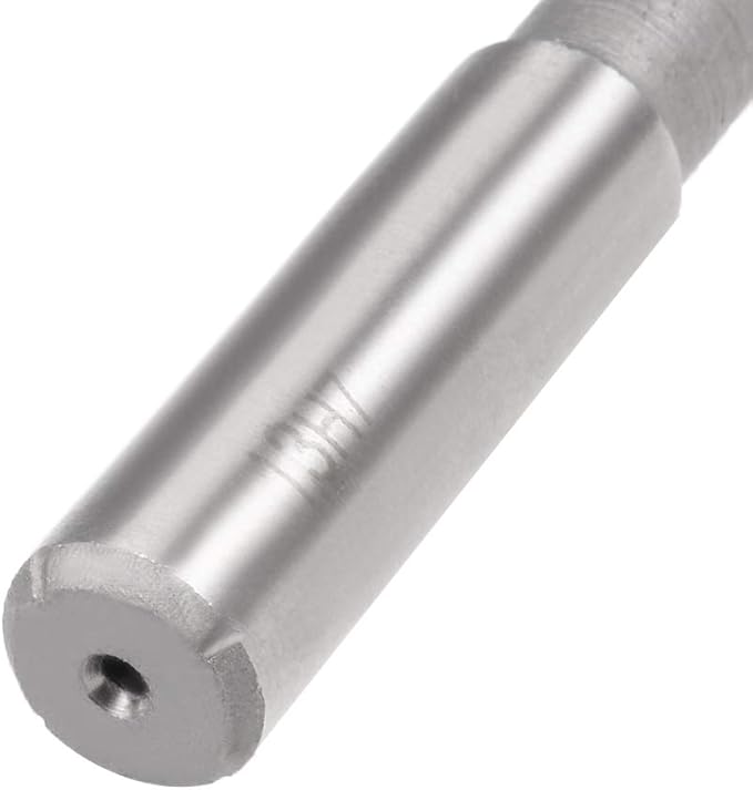 uxcell Chucking Reamer 13mm, H7 HSS Lathe Machine Reamer 6 Straight Flutes, Round Shank Milling Cutting Tool, Metric Reaming Drill Bit for Stainless Steel Metal Hole
