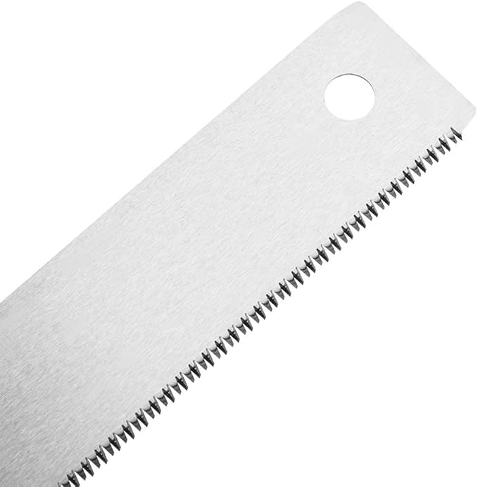 Japanese Woodworking Hand Saw, 12 Inch Wooden Handle Flexible Blade Small Pull Saw Fine-toothed Precision Cut Saw Straight Handle Pruning Flush Cut Saw