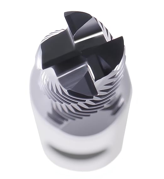 Accusize Industrial Tools 5/16'' by 3/8'' by 3/4'' Flt Length, 2-1/2'' Oal, 4 Flute, Standard Tooth M42 8% Cobalt Tialn Roughing End Mill, 1102-0516